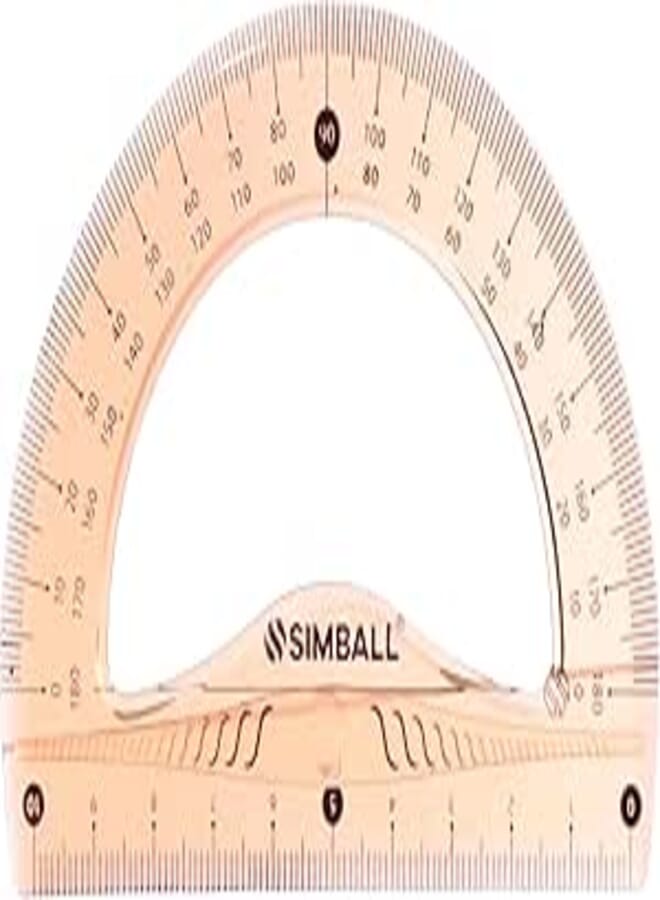SONIX SIMBALL 180° Protractor Flexible Open Colors, Single